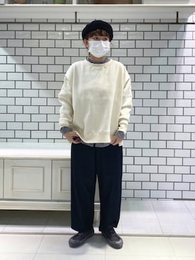 「CLASKA Gallery & Shop "DO"（クラスカ ギャラリー＆ショップ　ドー）のアイテム（帽子）」を使った、chihakoさん（レディース・155cm）の秋コーディネート