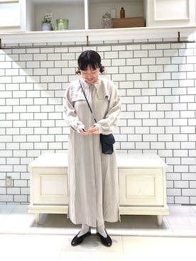 「ナチュラルスタイル」｜「アイテム（その他シューズ）」を使った、chihakoさん（レディース・155cm）の春コーディネート