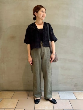 「ママの体型カバー」｜jimaさん（レディース・163cm）の夏コーディネート