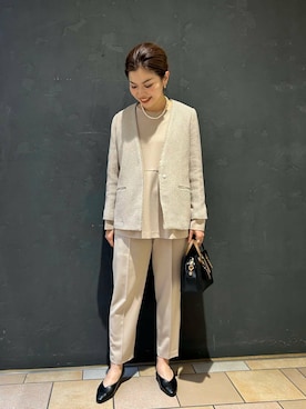 「アイテム（セットアップ）」を使った、jimaさん（レディース・163cm）の冬コーディネート