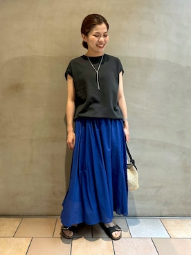 「アイテム（Tシャツ/カットソー）」を使った、jimaさん（レディース・163cm・30代）の夏コーディネート