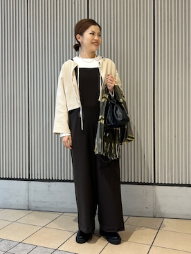 「URBAN RESEARCH DOORS（アーバンリサーチドアーズ）のトラックソールブーツ（ブーツ）」を使った、jimaさん（レディース・163cm）の秋コーディネート