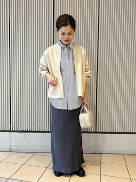 「かぐれ（カグレ）のアイテム（スカート）」を使った、jimaさん（レディース・163cm）の秋コーディネート