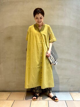 「アイテム（ワンピース/ドレス）」を使った、jimaさん（レディース・163cm・30代）の春コーディネート