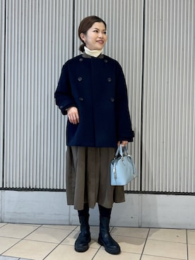 「アイテム（ジャケット/アウター）」を使った、jimaさん（レディース・163cm）の冬コーディネート