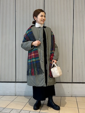 「アイテム（その他アウター）」を使った、jimaさん（レディース・163cm）の秋コーディネート