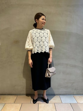 「URBAN RESEARCH DOORS（アーバンリサーチドアーズ）のソフトヒールパンプス（パンプス）」を使った、jimaさん（レディース・163cm）の秋コーディネート