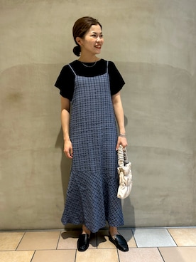 「アイテム（ワンピース/ドレス）」を使った、jimaさん（レディース・163cm・30代）の夏コーディネート