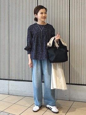 「Drifter（ドリフター）のアイテム（バッグ）」を使った、jimaさん（レディース・163cm）の冬コーディネート