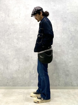 「ADAM ET ROPE'（アダムエロペ）のアイテム（スウェット）」を使った、イケジさん（メンズ・171cm）の冬コーディネート