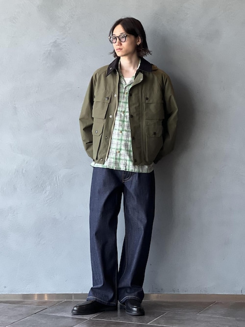 「Barbour（バブアー）の《別注》【Barbour/バブアー】EX 4POCKET SHORT BLOUSON（ブルゾン）」を使った、kodai kanomataさん（メンズ・172cm）の夏コーディネート