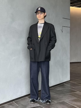 「アイテム（テーラードジャケット）」を使った、kodai kanomataさん（メンズ・172cm・20代）の夏コーディネート