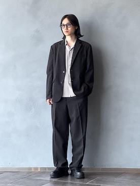 「ADAM ET ROPE'（アダムエロペ）のアイテム（セットアップ）」を使った、kodai kanomataさん（メンズ・172cm）の春コーディネート