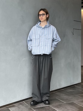 「アイテム（ナイロンジャケット）」を使った、kodai kanomataさん（メンズ・172cm）の秋コーディネート