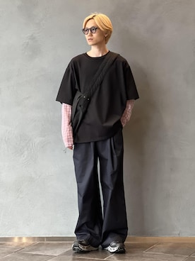 「ADAM ET ROPE'（アダムエロペ）のアイテム」を使った、kodai kanomataさん（メンズ・172cm）の夏コーディネート