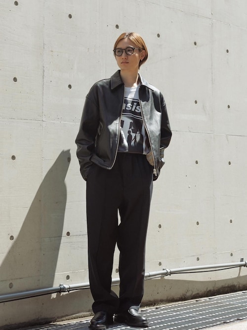 セール】ハードクロス 2プリーツ スラックス（スラックス）｜ADAM ET