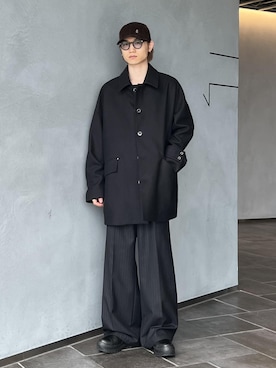 「アイテム（ステンカラーコート）」を使った、kodai kanomataさん（メンズ・172cm・20代）の秋コーディネート