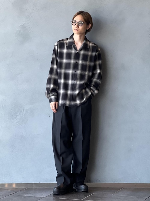EXODUS/エクソダス　オンブレチェックオープンカラーシャツ exodus(エクソダス)｜RAYON OMBRE CHECK SHIRTS｜正規通販取扱店