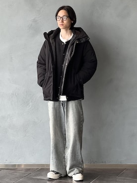 「アイテム（ダウンジャケット/コート）」を使った、kodai kanomataさん（メンズ・172cm・20代）の冬コーディネート
