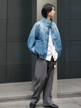 「アイテム（デニムジャケット）」を使った、kodai kanomataさん（メンズ・172cm・20代）の冬コーディネート