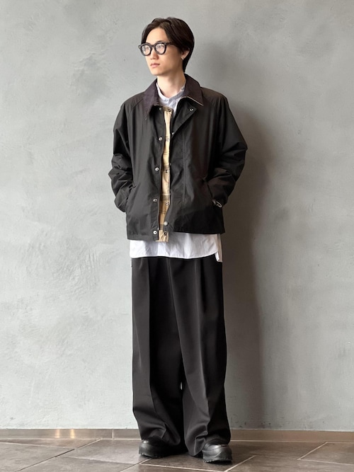 【Sea Island Cotton】バンドカラー シャツ