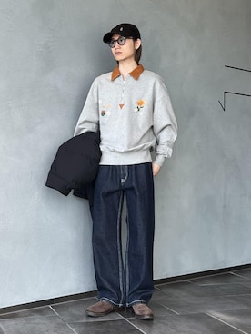 「アイテム（キャップ）」を使った、kodai kanomataさん（メンズ・172cm・20代）の冬コーディネート