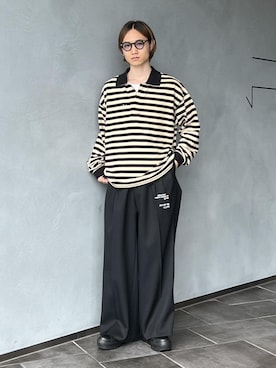 「アイテム（ポロシャツ）」を使った、kodai kanomataさん（メンズ・172cm・20代）の秋コーディネート