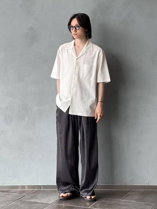 「ADAM ET ROPE'(アダムエロペ)の【MINUS】オープンカラーシャツ / 接触冷感 / 遮熱 / UVカット / 吸水拡散(シャツ/ブラウス)」を使った、kodai kanomataさん(メンズ・172cm)の夏コーディネート