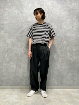 「th（ティー エイチ）のアイテム（トップス）」を使った、kodai kanomataさん（メンズ・172cm）の夏コーディネート