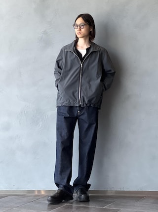 「markaware（マーカウェア）の《別注》【Lee×MARKAWARE/リー×マーカウェア】EX 101 SP DENIM PANTS（デニムパンツ）」を使った、kodai kanomataさん（メンズ・172cm）の春コーディネート