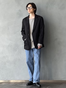 「アイテム（テーラードジャケット）」を使った、kodai kanomataさん（メンズ・172cm・20代）の冬コーディネート
