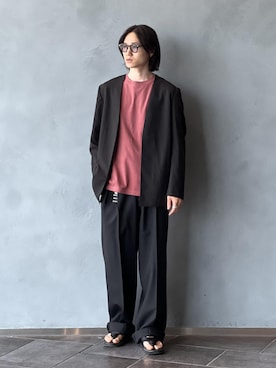 「アイテム（セットアップ）」を使った、kodai kanomataさん（メンズ・172cm）の夏コーディネート