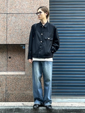 「アイテム（デニムジャケット）」を使った、kodai kanomataさん（メンズ・172cm）の夏コーディネート