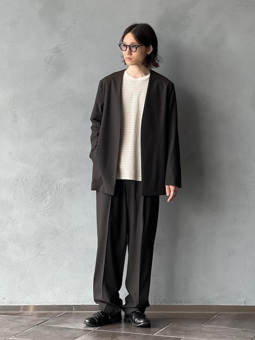 「ADAM ET ROPE'(アダムエロペ)のDELEGANT ルームスラックス(スラックス)」を使った、kodai kanomataさん(メンズ・172cm)の秋コーディネート