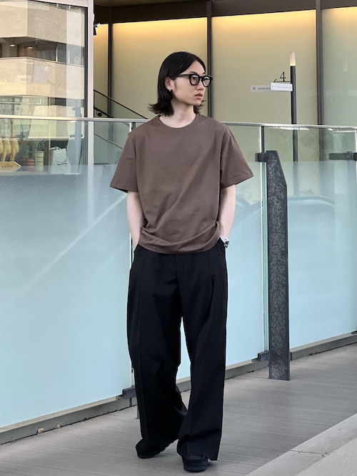 《新色追加》【RIRANCHA/リランチェ】ボックスシルエット ジャージー Tシャツ / イージーケア / ユニセックス / 吸水速乾