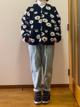 「merry jenny（メリージェニー）のアイテム（その他アウター）」を使った、あさりさん（レディース・157cm）の冬コーディネート