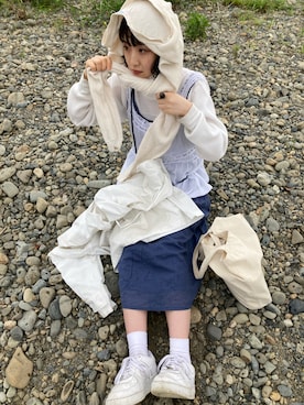 「used mix」｜waniさん（レディース・159cm）の夏コーディネート