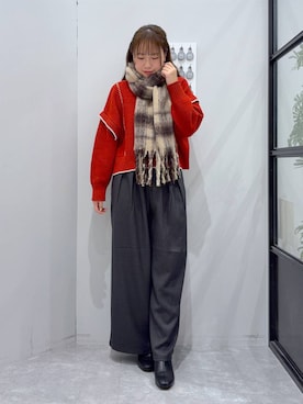 「LOWRYS FARM（ローリーズファーム）のアイテム（ファッション雑貨）」を使った、YUIさん（レディース・162cm）の秋コーディネート