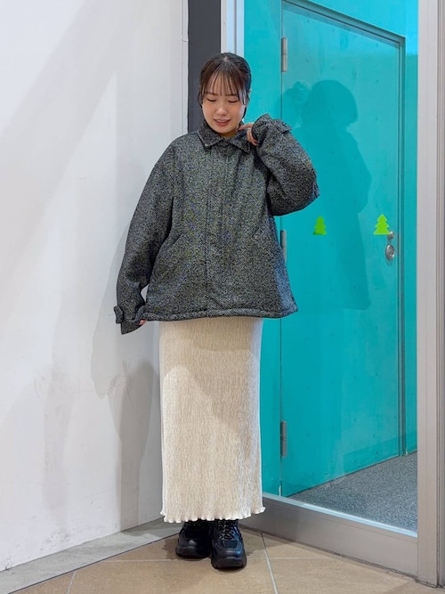 【いずみ】COHINA　近年 ツイードドロストスリーブブルゾン COHINA - 【新品／大人気即完売】COHINA 近年 ツイードドロスト