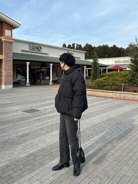 「WEGO（ウィゴー）のアイテム（ブーツ）」を使った、kansukeさん（メンズ・174cm）の冬コーディネート