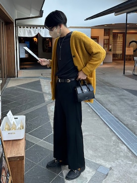 「BEAMS（ビームス）のアイテム（ローファー）」を使った、kansukeさん（メンズ・174cm）の春コーディネート