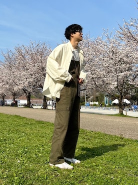 「refomed（リフォメッド）のアイテム」を使った、kansukeさん（メンズ・174cm）の春コーディネート