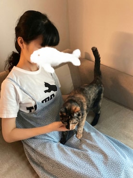 「ネコ」｜「アイテム（その他）」を使った、ソノヤマさん（レディース・160cm）の秋コーディネート