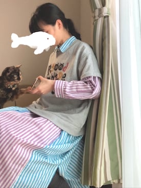 「rough（ラフ）のアイテム」を使った、ソノヤマさん（レディース・160cm）の冬コーディネート