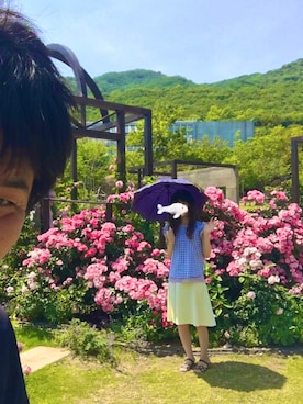 「ARROW（アロー）のアイテム」を使った、ソノヤマさん（レディース・160cm）の春コーディネート