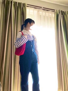 「マリン」｜「アイテム（オールインワン・サロペット）」を使った、ソノヤマさん（レディース・160cm）の冬コーディネート