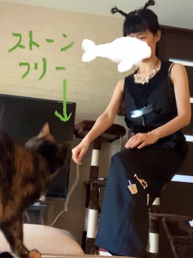 「NICE CLAUP（ナイスクラップ）のアイテム（オールインワン・サロペット）」を使った、ソノヤマさん（レディース・160cm）の春コーディネート