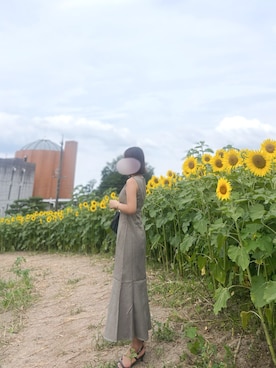 「GLOBAL WORK（グローバルワーク）のアイテム」を使った、SASUさん（レディース・162cm）の夏コーディネート