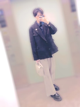 「アイテム（テーラードジャケット）」を使った、soy65さん（メンズ・169cm）の秋コーディネート