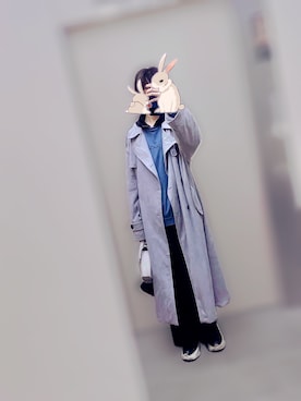 「アイテム（トレンチコート）」を使った、soy65さん（メンズ・169cm）の秋コーディネート